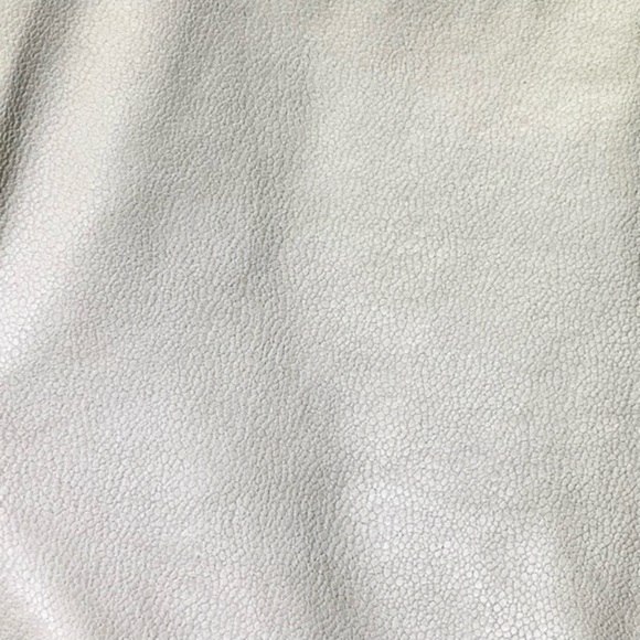 7 FOR ALL MANKIND SKINNY CREAM FAUX SUEDE PANTS SIZE 26 - Picture 8 of 15